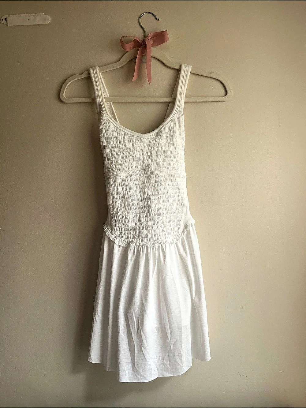 Free People C 8630 Mini Dress White Size Small NWT